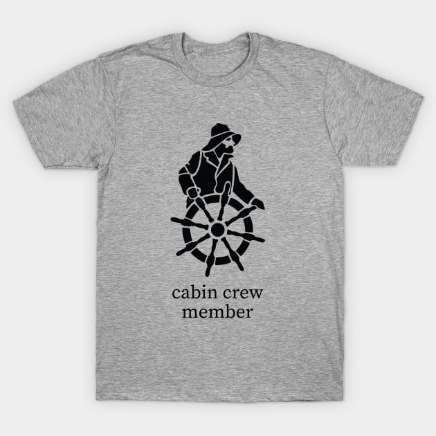 cabin crew member (large design) T-Shirt by ejkreutzer